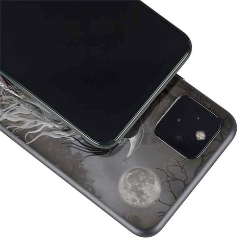 Gothic Princess with Silver Dragon by Nene Thomas Google Pixel 4a 5G Skin